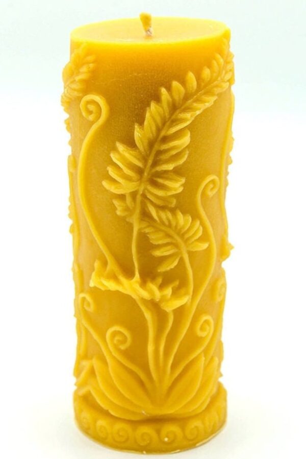 Beeswax Rustic Fern Candle