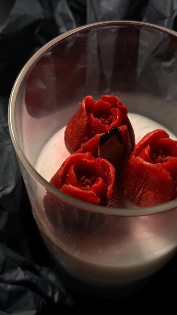 Red Tulip Candle